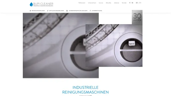 Website Screenshot: BUPI Golser Maschinenbau GmbH - Reinigungsmaschinen und -technologie von BUPI Cleaner - Date: 2023-06-22 12:13:17