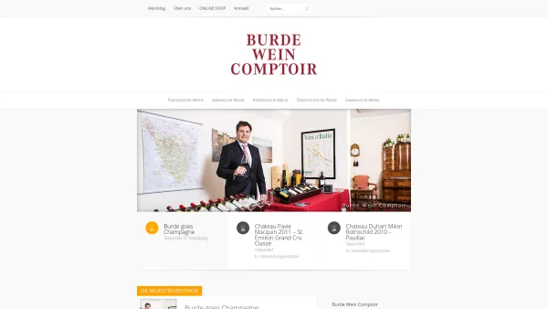 Website Screenshot: Burde WeComptoir - Burde Weincomptoir | Burde & CO GmbH - Date: 2023-06-22 12:13:17