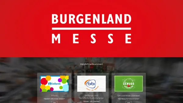 Website Screenshot: Burgenland Messe - Burgenlandmesse Oberwart - Date: 2023-06-22 12:13:17
