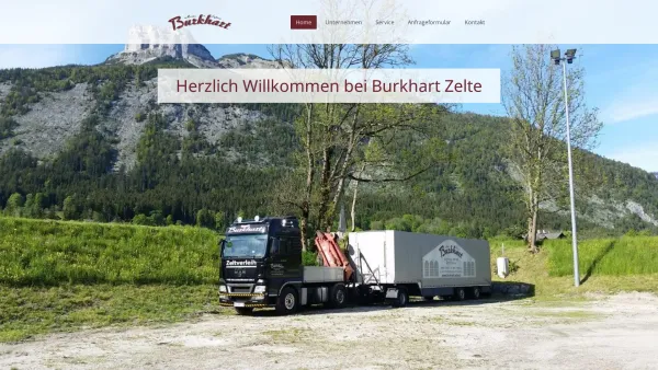 Website Screenshot: Heinz ++ Burkhart Zelthallenverleih ++ - Burkhart Zelte - offizielle Webseite - Date: 2023-06-14 10:39:12