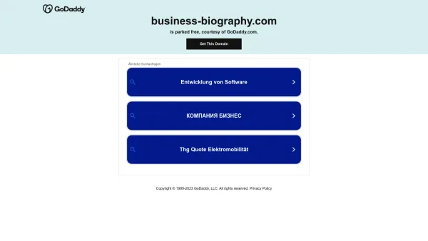 Website Screenshot: business biography - Date: 2023-06-22 12:13:17