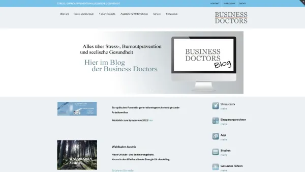 Website Screenshot: Business Doctors GmbH - Gesundheit-Prävention-Burnout - Date: 2023-06-22 12:13:17