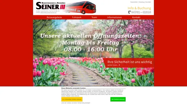 Website Screenshot: Busreisen und Busunternehmen Seiner - Busreisen Seiner - Reisen ab Kärnten - Seiner ist ein Hit - alle fahren mit! - Date: 2023-06-22 12:13:17