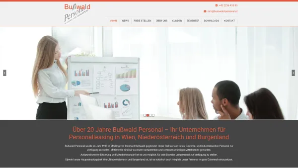 Website Screenshot: Bußwald Personal für Industrie und Gewerbe - Personalleasing & Leihpersonal Niederösterreich - Bußwald Personal - Date: 2023-06-22 12:13:17