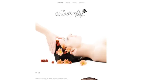 Website Screenshot: Butterfly Schönheitspflegeinstitut - Home Page - Date: 2023-06-22 12:13:17
