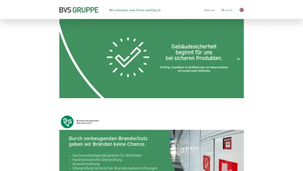 Website Screenshot: BVS Brandverhütungsstelle für Oberösterreich - Startseite - BVS Gruppe - Date: 2023-06-22 15:00:13