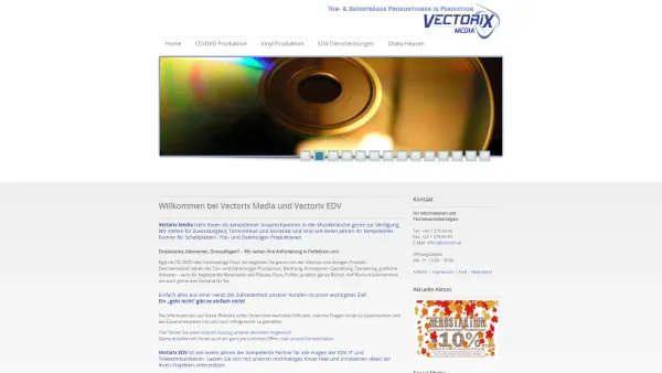 Website Screenshot: BWK Publishing Solutions GmbH - CD & DVD Produktion - EDV Service & Handel » Vectorix Media - Date: 2023-06-22 15:00:13