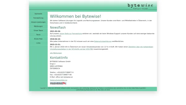 Website Screenshot: BYTEWISE Software GmbH - BYTEWISE Software GmbH - Date: 2023-06-22 15:00:13