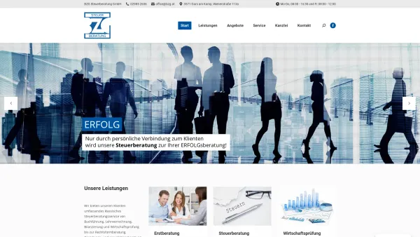 Website Screenshot: BzG Wirtschaftstreuhand Wirtschaftsprüfungs u Beratungszentrum GARS - BZG Steuerberatung GmbH - Steuerberatung | Wirtschaftsprüfung - Date: 2023-06-15 16:02:34
