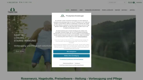 Website Screenshot: CAESARO-MED Gesundheitsprodukte - Rosenwurz, Preiselbeere, Hagebutte | Caesaro Med - Date: 2023-06-22 15:00:13