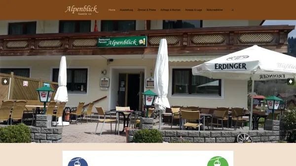 Website Screenshot: Restaurant Pension Alpenblick - Alpenblick Schattwald - Home - Date: 2023-06-22 15:00:13