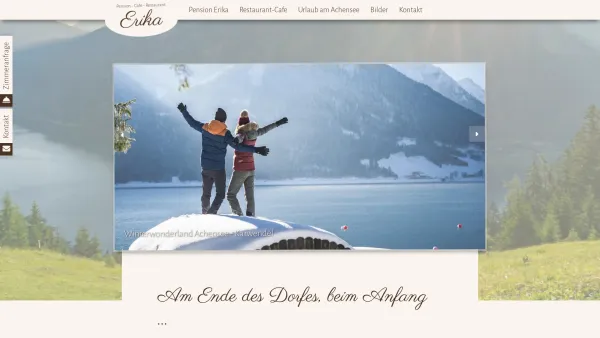 Website Screenshot: Walter Cafe-Pension Erika Pertisau/Achensee Tirol Austriau - Am Ende des Dorfes, beim Anfang ... | Cafe-Pension Erika in Pertisau am Achensee - Date: 2023-06-22 15:00:13