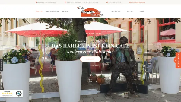 Website Screenshot: Walter Cafe Harlekin - Café, Eissalon und Restaurant Harlekin in Mistelbach - Date: 2023-06-22 15:00:13