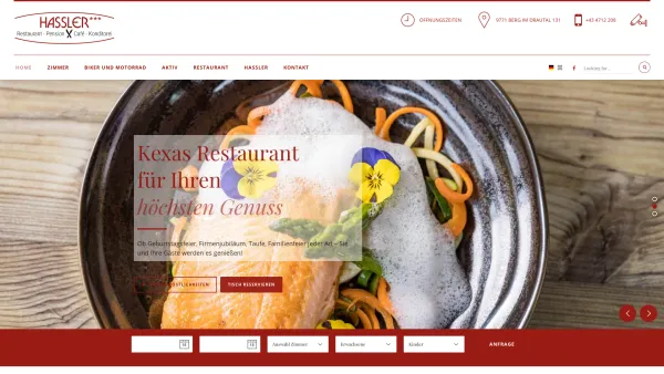 Website Screenshot: Cafè Pension Konditorei Hassler Berg Drautal Oberkärnten Kärnten Austria - HASSLER*** Restaurant - Pension • Café - Konditorei in Berg im Drautal - Date: 2023-06-22 15:00:13