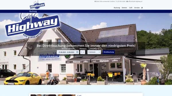 Website Screenshot: Cafe Highway Lieboch - Buchung - Date: 2023-06-22 15:00:13