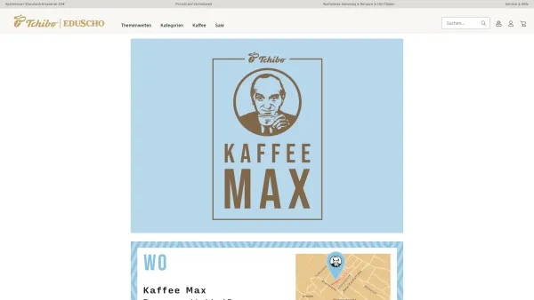 Website Screenshot: Cafe-Pub cafe max - Kaffee Max | Tchibo - Date: 2023-06-22 15:00:13