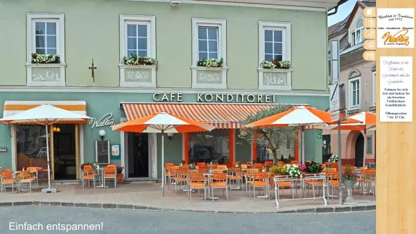 Website Screenshot: Cafe Konditorei Eissalon Walten - Cafe WaltenCafe Walten - Date: 2023-06-22 15:00:13