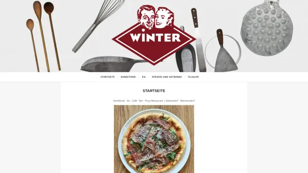 Website Screenshot: Cafe Winter - Café Konditorei Winter – Konditorei ⋅ Eis ⋅ Café ⋅ Bar ⋅ Pizza ⋅ Restaurant | Götzendorf ⋅ Mannersdorf - Date: 2023-06-22 15:00:13