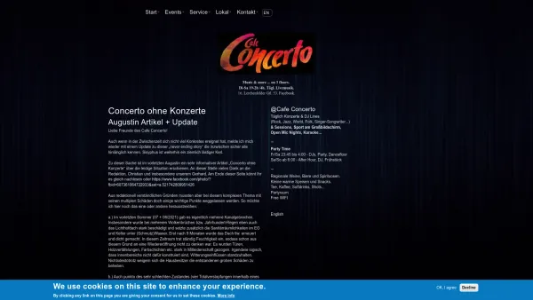 Website Screenshot: Cafe Concerto - Start | Cafe Concerto - Date: 2023-06-22 12:13:17