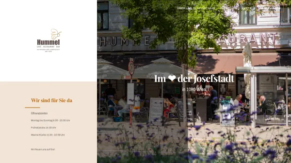 Website Screenshot: Café-Restaurant Hummel - Cafe Hummel | Ihr zweites Wohnzimmer in 1080 Wien - Date: 2023-06-14 10:38:24
