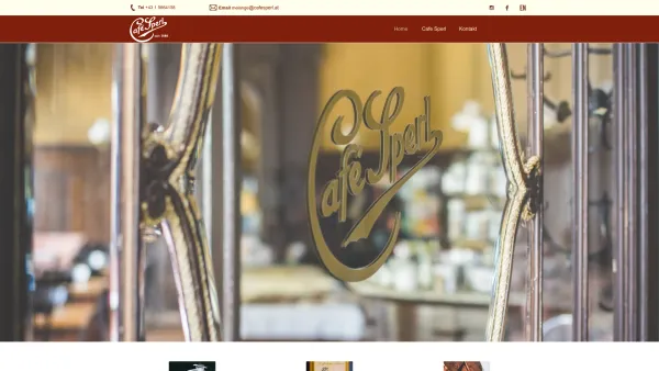 Website Screenshot: Café Sperl - Das Cafe Sperl - Wiener Traditions-Kaffehaus seit 1880 - Date: 2023-06-22 12:13:17