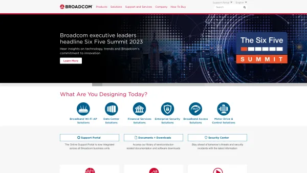 Website Screenshot: Computer Associates International Gesellschaft CA - Broadcom Inc. | Connecting Everything - Date: 2023-06-14 10:47:16