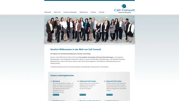 Website Screenshot: bei Call Consult - Startseite | Call Consult - Ihre Agentur für Vertriebsunterstützung - Date: 2023-06-15 16:02:34