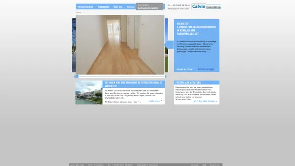 Website Screenshot: Calvin Immobilien GmbH - Calvin Immobilien - Date: 2023-06-14 10:47:16