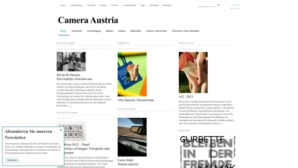 Website Screenshot: Camera Austria Online - Camera Austria - Date: 2023-06-22 12:13:17