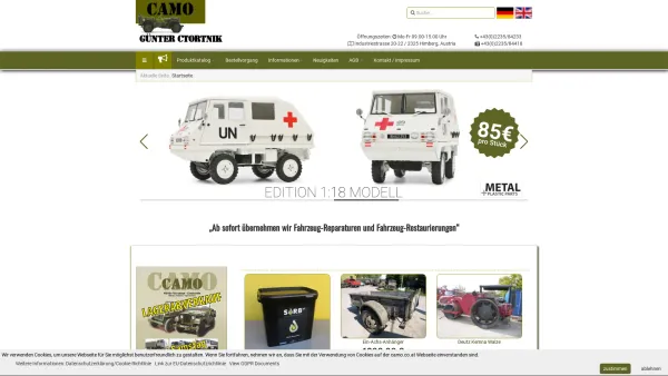 Website Screenshot: CAMO Günter Ctortnik - Startseite - Date: 2023-06-22 12:13:17