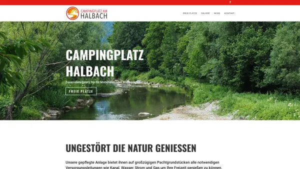 Website Screenshot: Halbach Freizeitanlage - Camping Halbach | Campingplatz am Halbach - Date: 2023-06-22 12:13:17