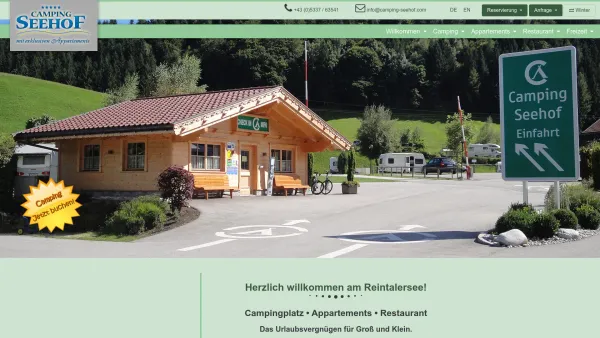 Website Screenshot: Camping & Appartements Seehof - Date: 2023-06-22 12:13:17