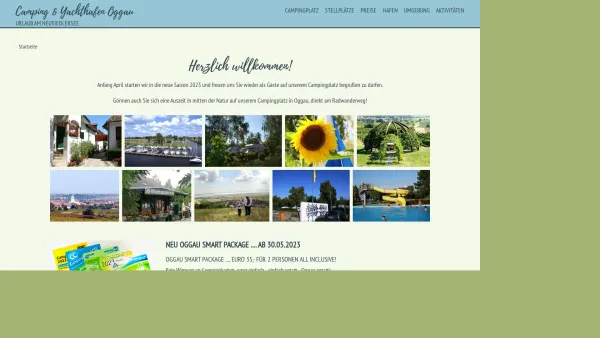 Website Screenshot: campingoggau.at - Camping & Yachthafen Oggau - Home - Date: 2023-06-22 12:13:17