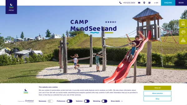 Website Screenshot: Camp Mondsee Land eine Paradies für Camper - Camping Salzkammergut - Austria | Camp MondSeeLand - Date: 2023-06-22 12:13:17