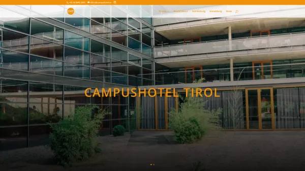 Website Screenshot: Campus Hotel - Studentenheim | Campushotel Tirol - Date: 2023-06-22 12:13:17