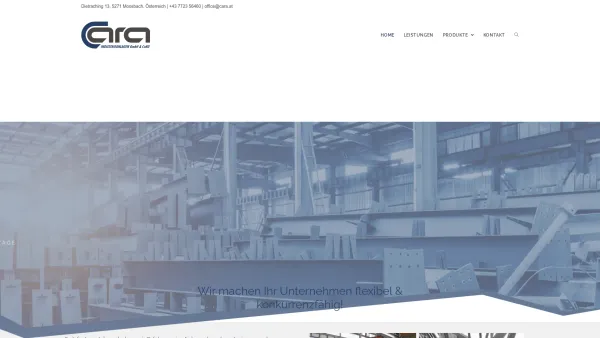 Website Screenshot: CARA Industrieanlagen GmbH - Home - CARA Industrieanlagen - Date: 2023-06-14 10:37:55