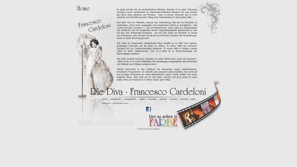 Website Screenshot: Francesco Cardeloni Start - home - Date: 2023-06-22 15:13:17