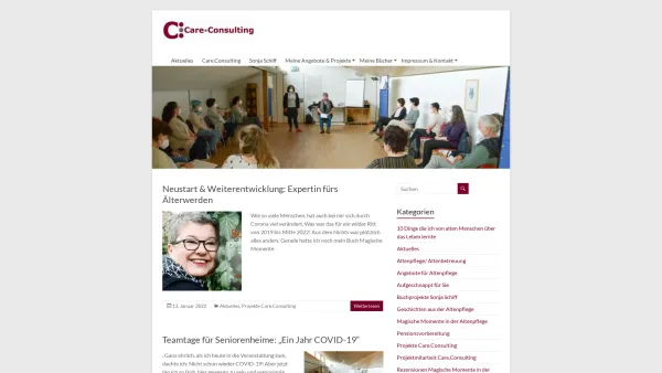 Website Screenshot: Care Consulting - Care.Consulting - Gerontologische Beratung und Training - Date: 2023-06-22 15:10:44