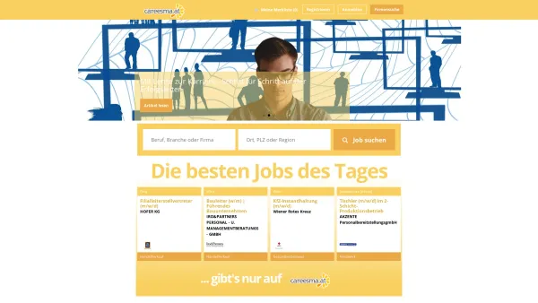 Website Screenshot: careesma.at - Die besten Jobs auf careesma.at - Date: 2023-06-22 15:10:44