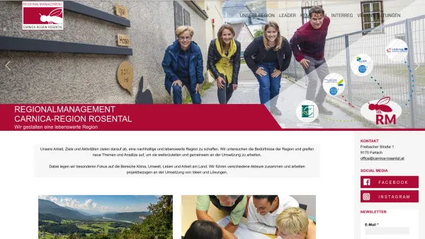 Website Screenshot: Verein Carnica Region Carnica-Region Rosental - Carnica-Region Rosental – Regionalmanagement – für eine lebenswerte Region - Date: 2023-06-22 15:10:44