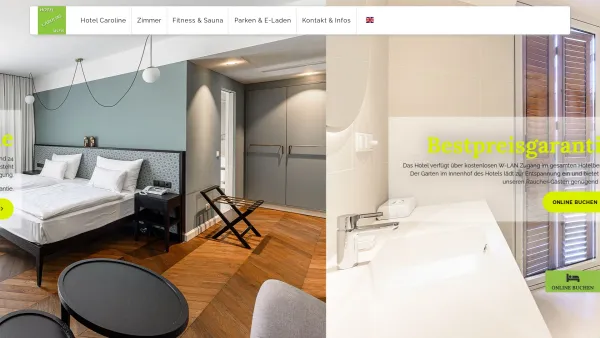 Website Screenshot: Pension Caroline - Startseite Hotel Caroline Wien - Date: 2023-06-22 15:10:44