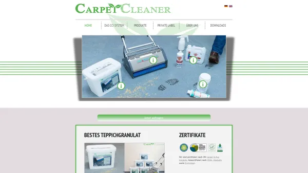 Website Screenshot: Carpet Cleaner GmbH Reinigungssysteme - Carpet Cleaner Industries - ökologische Reinigung textiler Oberflächen - CCI Austria - Date: 2023-06-22 15:10:44