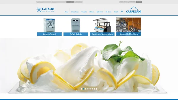 Website Screenshot: Carsan Kältetechnik GmbH - - Home - Date: 2023-06-14 10:47:16