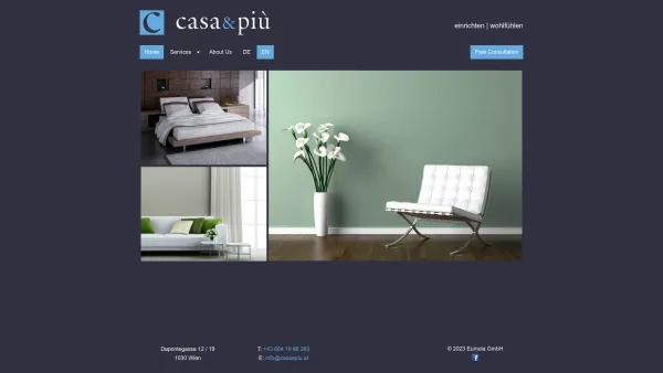 Website Screenshot: Casa&più - Startseite - Casaepiu - Date: 2023-06-22 12:13:18