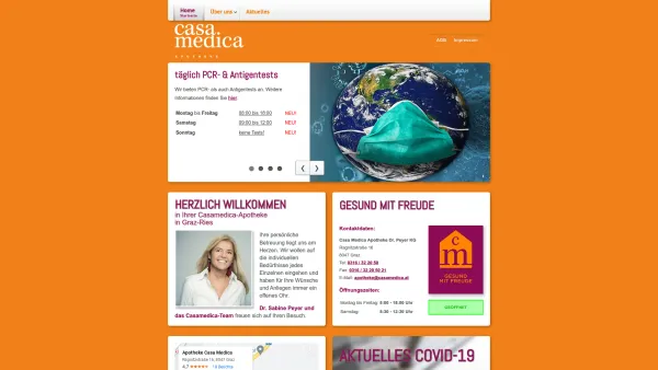 Website Screenshot: Casa Medica Orthopädie - casamedica - Casa Medica - Date: 2023-06-22 12:13:18