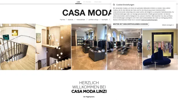 Website Screenshot: GERTRUD SCHMIDTMAYER CASA MODA. DONNA E UOMO Mode Boutique - Casa Moda Linz - Mode, Stil & Lifestyle | Casa Moda - Date: 2023-06-22 12:13:18