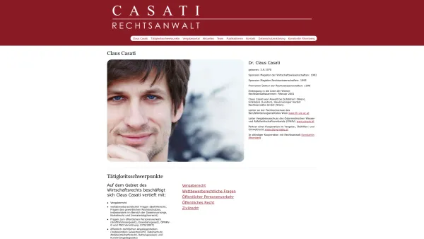 Website Screenshot: Casati Rechtsanwälte - Casati Rechtsanwalt - Date: 2023-06-22 12:13:18
