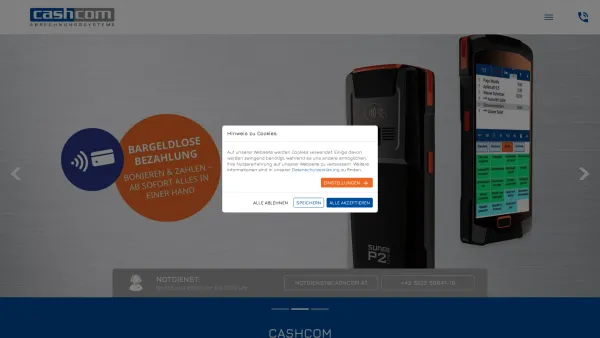 Website Screenshot: Cashcom-Abrechnungssysteme Cashcom Abrechnungssysteme GmbH - Kassensoftware - Kassenhardware - Funkboniersysteme  - Cashcom Abrechnungssysteme Tirol - Date: 2023-06-22 12:13:18