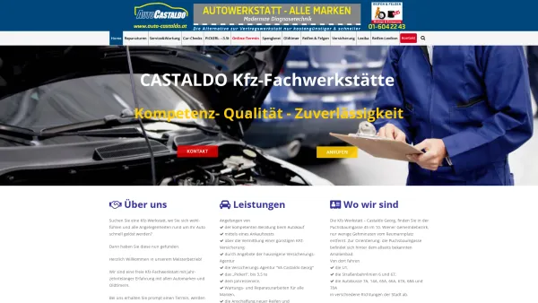 Website Screenshot: CASTALDO - Auto Castaldo | Kfz Werkstatt Wien | 10 Bezirk Werkstatt - Date: 2023-06-22 12:13:18