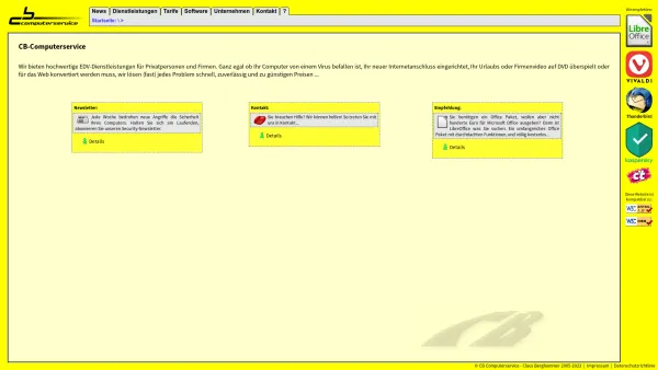 Website Screenshot: CB Computerservice - CB Computerservice - Ihr Computer Partner in Salzburg. Kostengünstige Beratung, Reparatur, Installation & Konfiguration. - Date: 2023-06-22 12:13:18